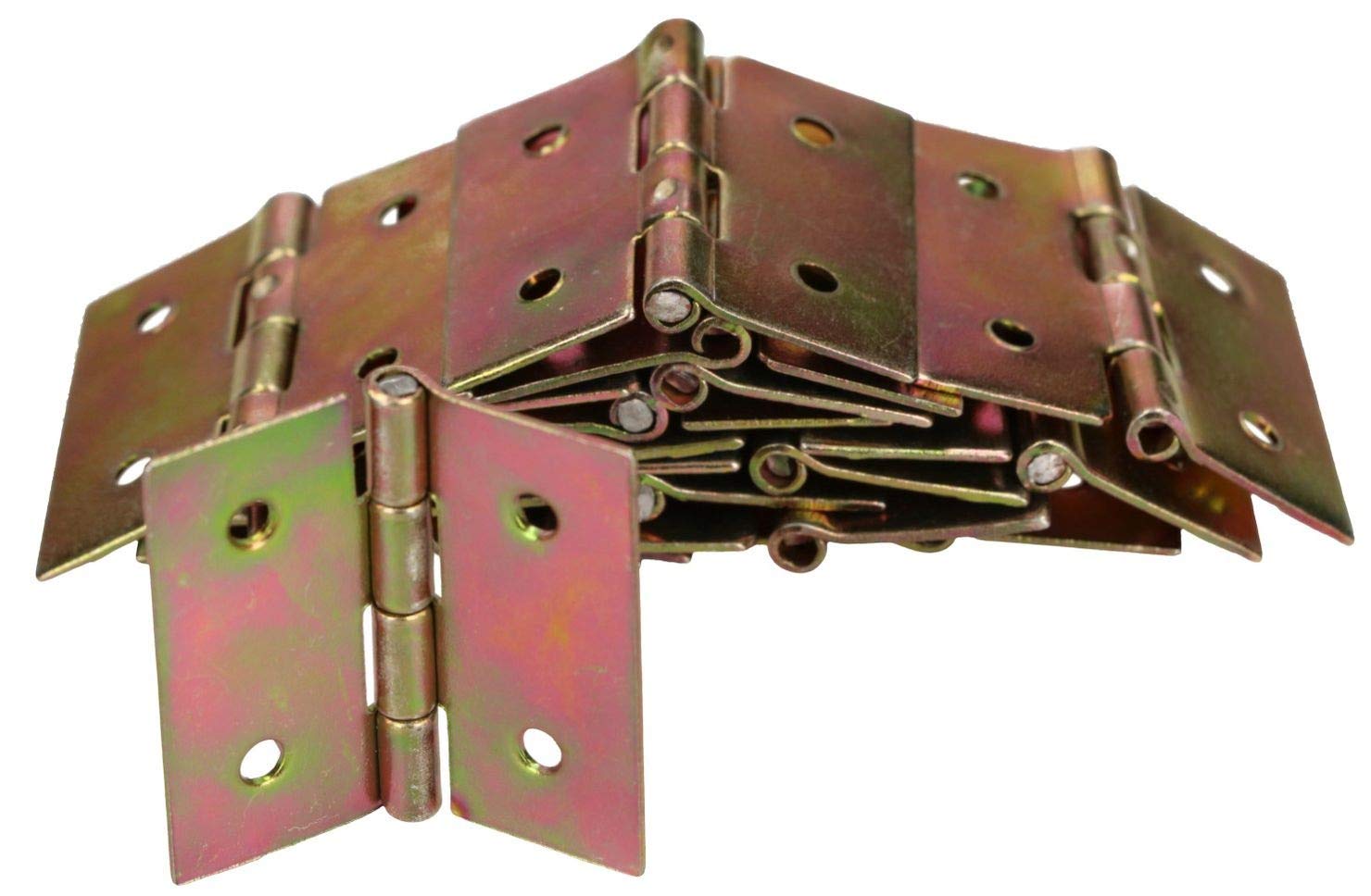 KOTARBAU - Furniture Hinge 35 x 35 mm – Rolled Zinc-Plated Hinge for Doors, Cabinets, and Chests – Heavy-Duty Door and Furniture (25 Pieces)