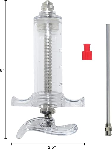 Miniatura 5 de Jeringa de plástico de 0.7 fl oz con aguja de punta roma de 10 Ga de 4 pulgadas y tapas de almacenamiento, ideal para rellenar glicerina vegetal,