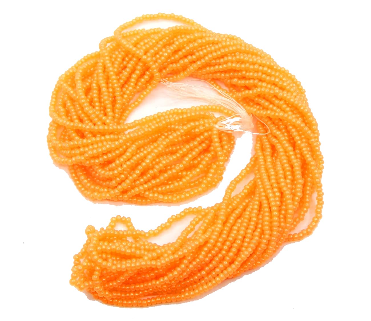 Perlin Seed Beads Native American Seed Beads Pony Beads Preciosa Ornela Czech 2 mm 9000 Pieces CZ 11/0 on Multiple Strands (Orange Ceylon)