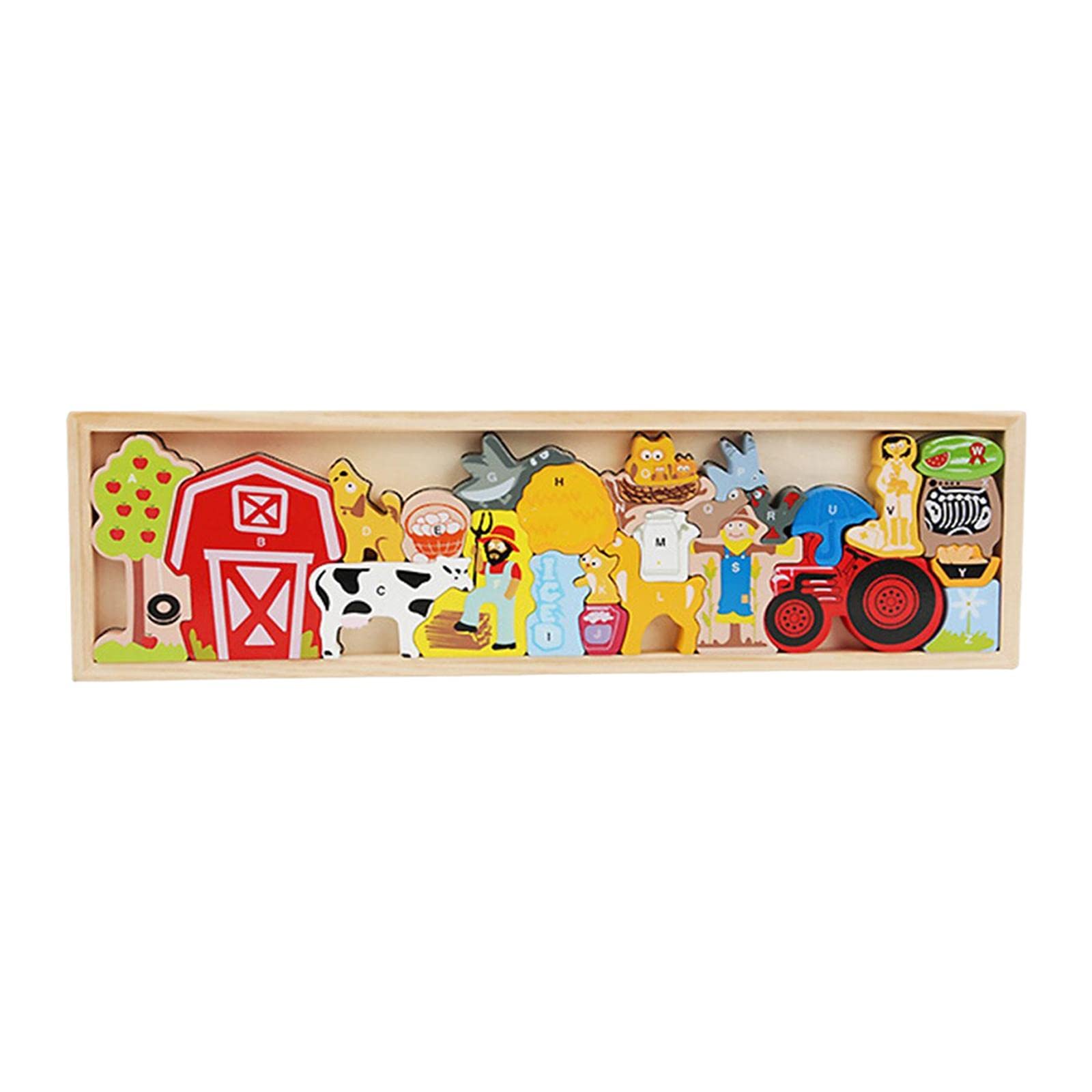Fxzqgnh Balance And Skill Stacking Game, Stackable Wooden Blocks, Educational, Fine Motor Skills, Wood for Activities, Farmhouse