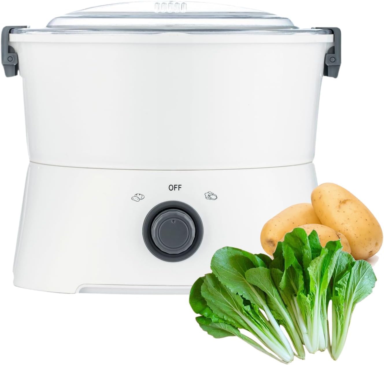 Pelapatate Automatico, Pelapatate Elettrico, Pelapatate Multifunzione per Verdure, Pelapatate Completamente Automatico, Operazione One-Touch, per Cucina Domestica Ristorante
