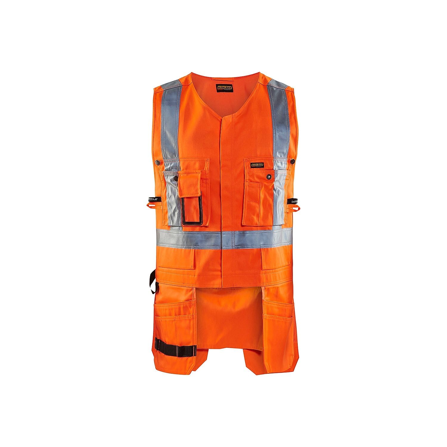 BLAKLADER Gilet de travail porte-outils haute visibilité 3027 - Orange fluo S - Vêtements haute visibilité