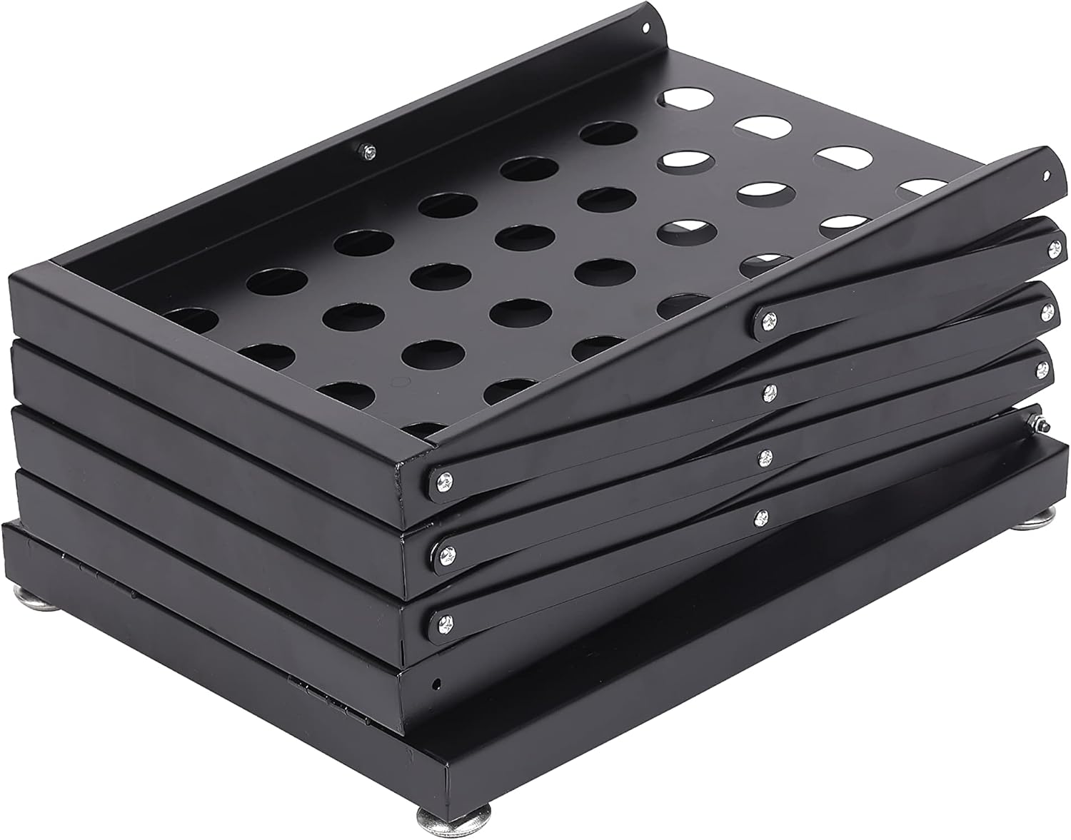 WERTIRUNG Brochure Magazine Catalog Literature Display, Literature Catalog Rack with Carrying Bag, Foldable Magazine Stand for Office Retail Store and Exhibition Trade Show, 4 Pockets (Black) : Office Products