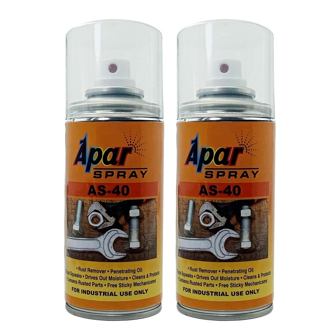 APAR Spray AS-40 Rust Remover and Penetrating Oil - 150ml (Pack of 2)