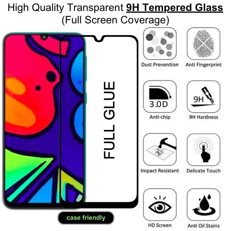 Image of FAD-E Tempered Glass Screen Protector Guard for Samsung Galaxy A05s (Transparent)