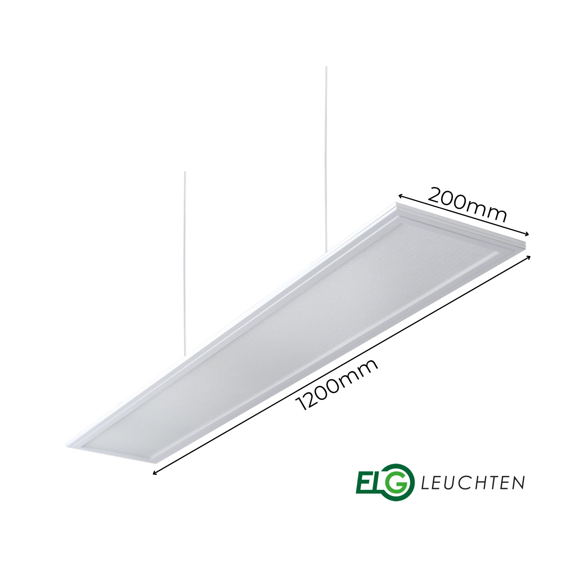 LED Pendelleuchte 120cm direkt/indirekt Dimmbar CCT 3000-6000K 32 Watt | mit Fernbedienung, Mikroprismatische Abdeckung, 2880 lm, CRI>90, IP20, Höhenverstellbar