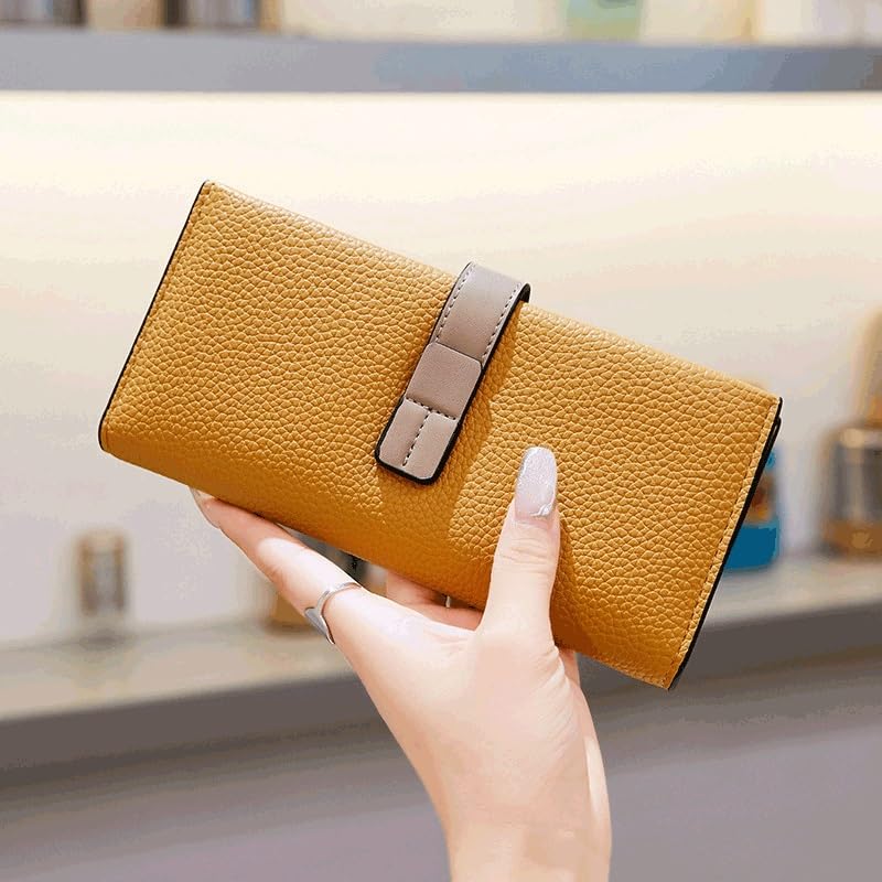 Women's Leather Wallet Woman Long Wallets Women Purses Money Bags Handbags Womens Purse Cards Holder(D)3