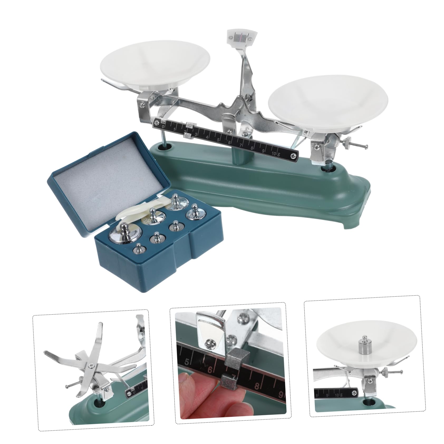 ABOOFAN 2 Set Bilancia Portatile Pesi Di Bilanciamento Della Scala Elettronico Pesi Di Calibrazione Pesatura Trave Scale Di Industriale Per Gomma Da Cancellare
