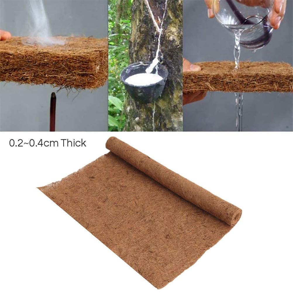 Tappetino per Rettili, Substrato in Fibra di Cocco Naturale, Tappeto Morbido Assorbente con Design Lavabile e Riutilizzabile, Ideale per Lucertole, Tartarughe e Serpenti (Brown)