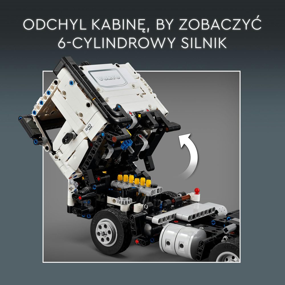 LEGO Technic Ciężarówka Volvo FMX i koparka EC230 Electric, Zabawka dla Dziecka do Zbudowania, Maszyny Budowalne dla Fana Inżynierii, Pomysł na Prezent dla 10-latka, dla Chłopca i Dziewczynki, 42175