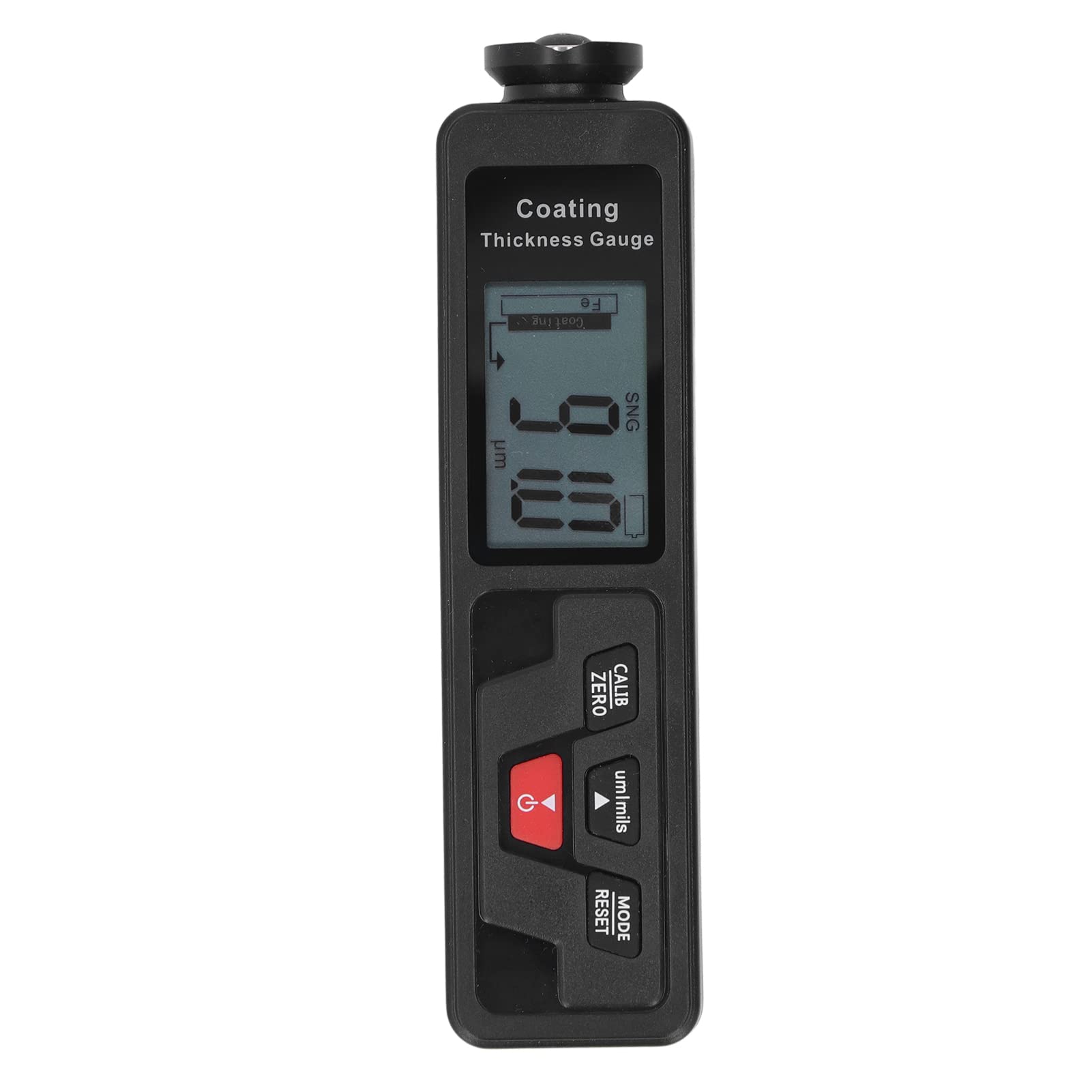 Miernik Grubości Lakieru Cyfrowy Miernik Grubości Powłoki ABS Od 0 do 1500 um Rozdzielczość 0,1 um Automatyczne Wykrywanie Fe NF z Wyświetlaczem LCD do Kontroli Samochodów Motoryzacja