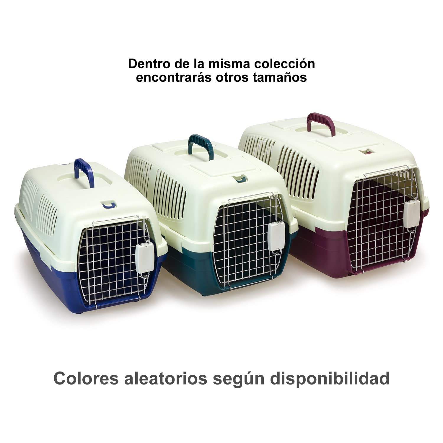 ARQUIVET Cage de transport - 54 x 36 x 33 cm - Chiens et chats de petite ou moyenne, gros rongeurs - Transport en train et en voiture