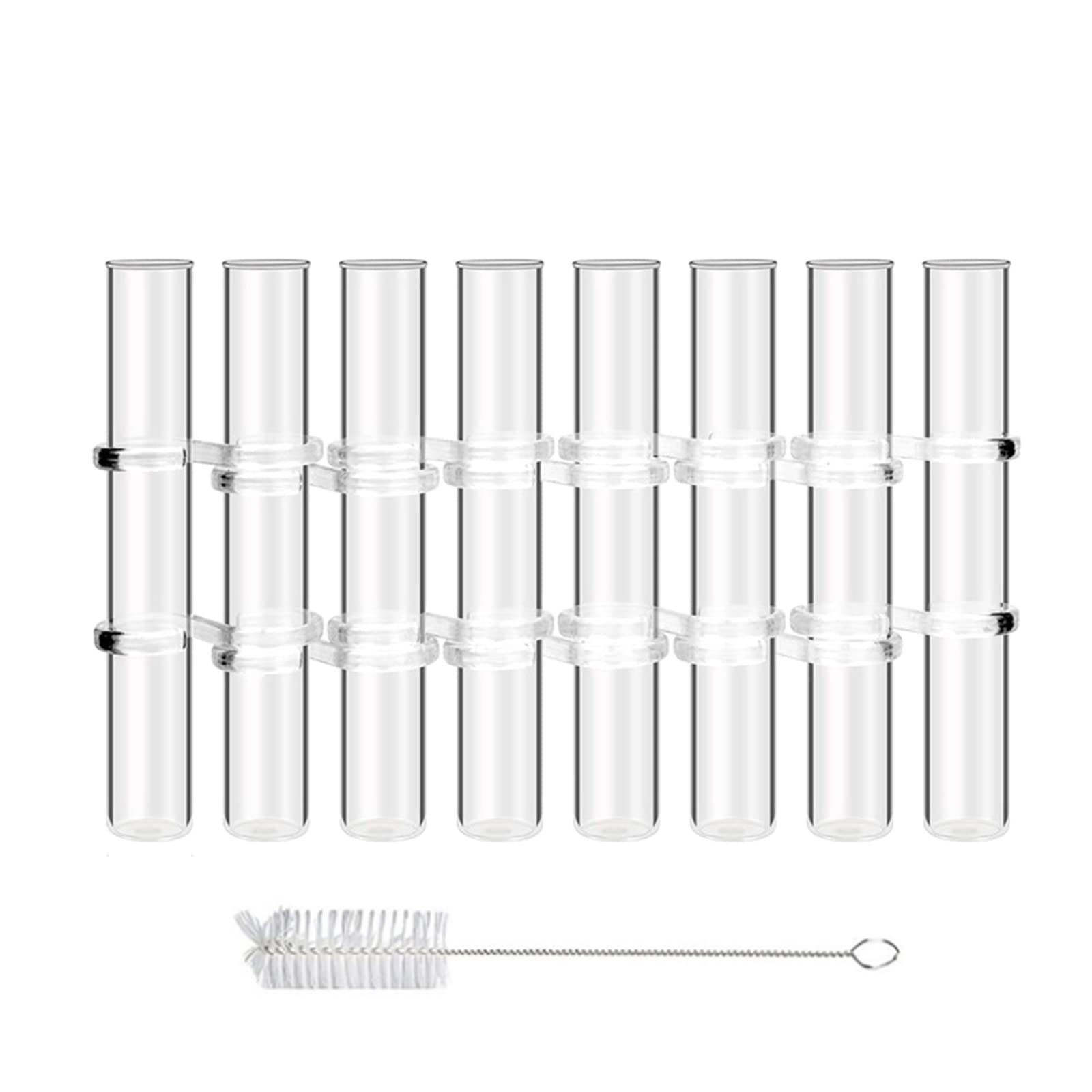 Tsophreniq Creative Glass Vase Nordic Tube Hinged Flower Plant Holder Hydroponic Container Living Room Table Floral Acrylic Glass Table Vase