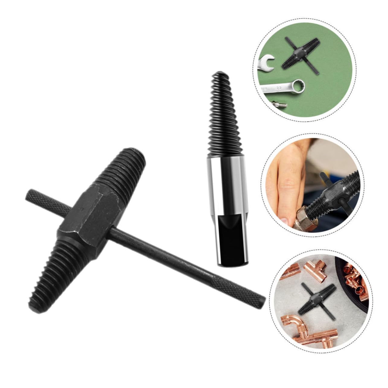 Set Di 6 Estrattori Per Viti Danneggiate - Kit Per Rimuovere Bulloni Rotti E Arrugginiti