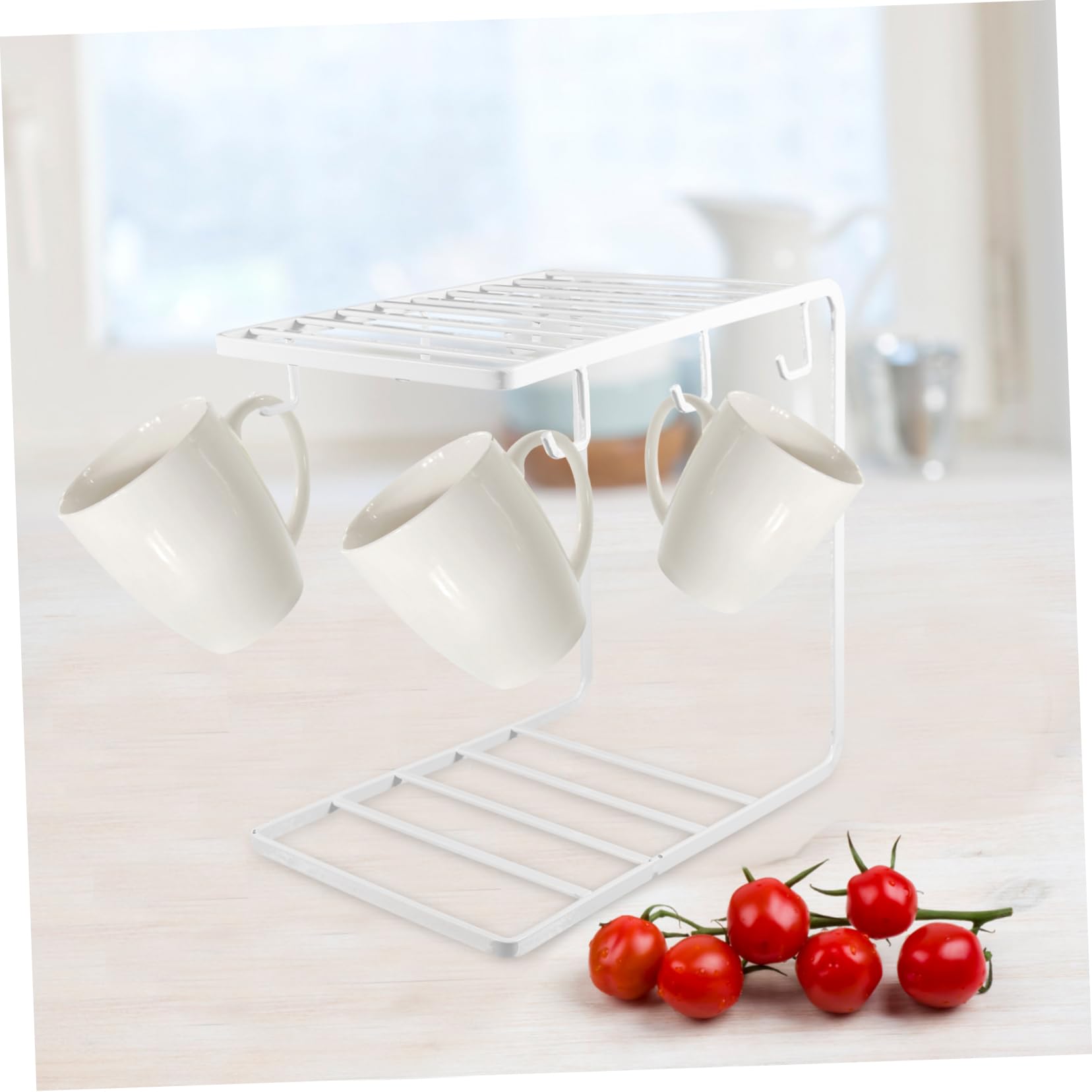 Garneck Supporto Per Piatti E Tazze in Ferro Nordico Porta Tazze Da 6 Porta Bicchieri Da Cucina