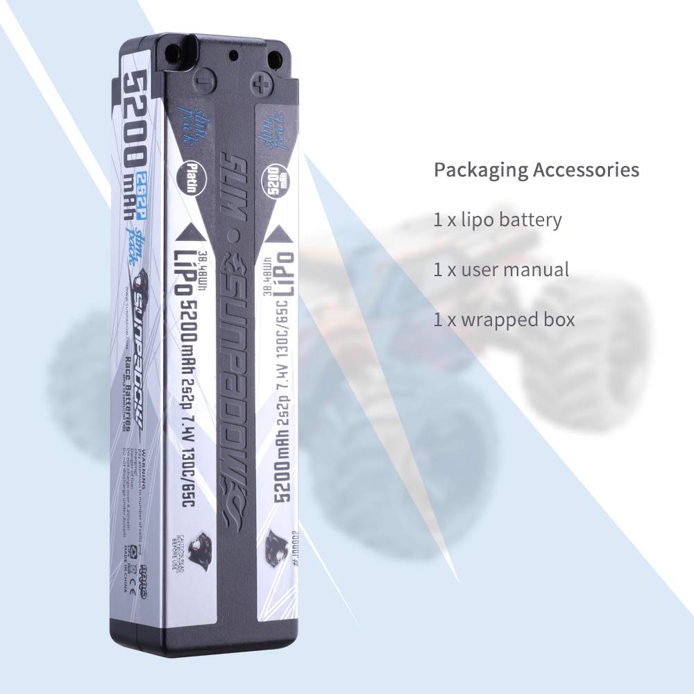 Amazon.co.jp: SUNPADOW 7.4V / 5200mAh / 130C Platinリポバッテリー