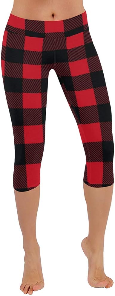 women's buffalo plaid leggings