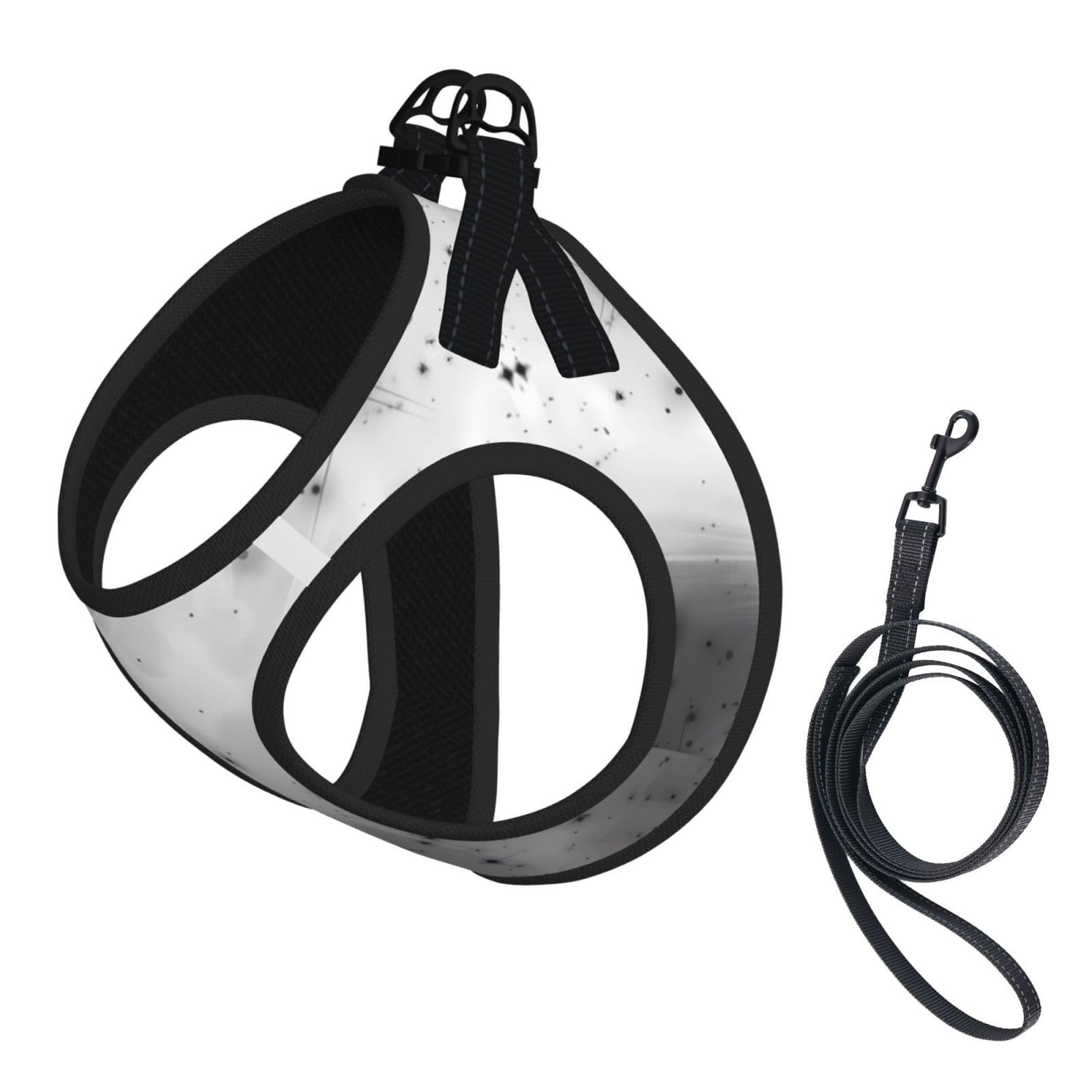 Create Your Own Custom Dog Harness and Leash Set No Pull Reflective Adjustable Soft Mesh Padded Pet Vest with Safety Buckle for Small Medium Dogs and Cats Small
