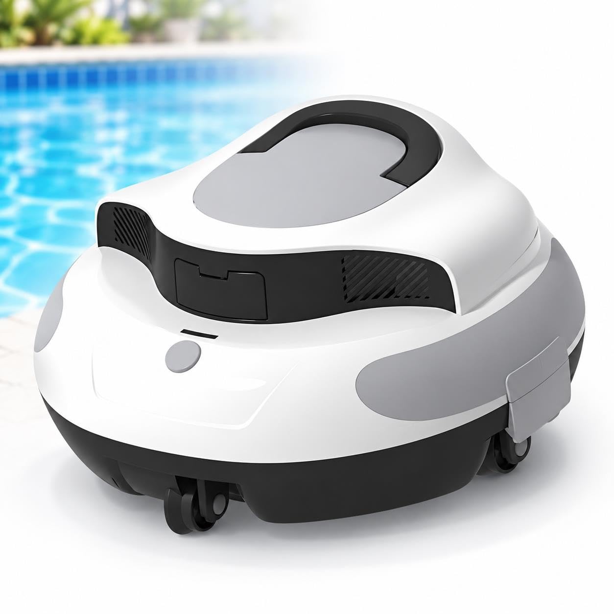 Robot Nettoyeur de Piscine Hors Sol, Batterie 5000 mAh