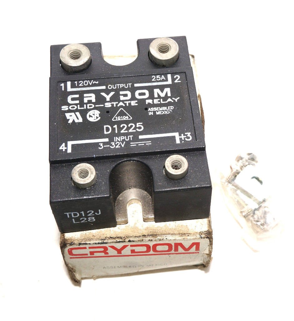 CRYDOM D1225 SSR, Panel Mount, 240VAC, 32VDC, 25A