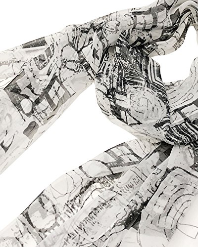 Bowbear Women’s Lightweight Silky Soft Chiffon Scarf4