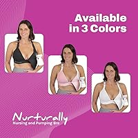 Vista 8 de Brasier de lactancia y bombeo, brasier de extractor de leche ajustable, brasier de bombeo sin alambre, manos libres, extractor de leche no incluido