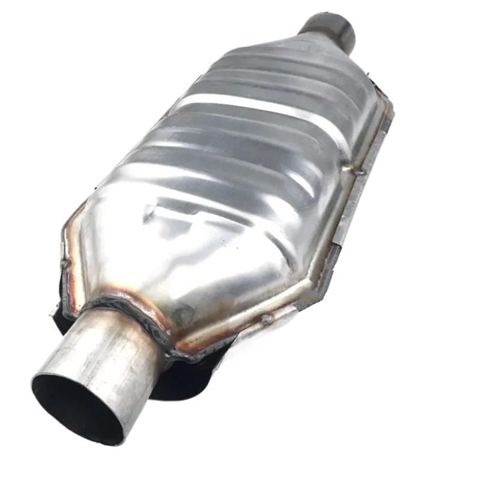 Uniwersalny katalizator z wlotem/wylotem 400-ogniwowy katalizator wysokoprzepływowy z rdzeniem ceramicznym, 2" /2,25" /2,5" /3" sportowy, ze stali nierdzewnej, spawany, wlot/wylot Katalizator spalin | 2.25 inch