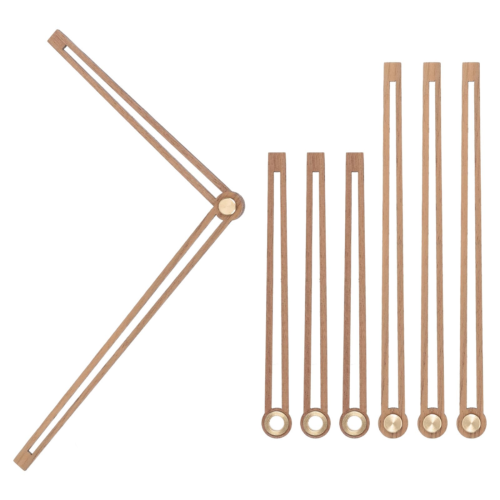 Aiguilles d'horloge en bois noble PATIKIL D2 pour restauration de grands cadrans