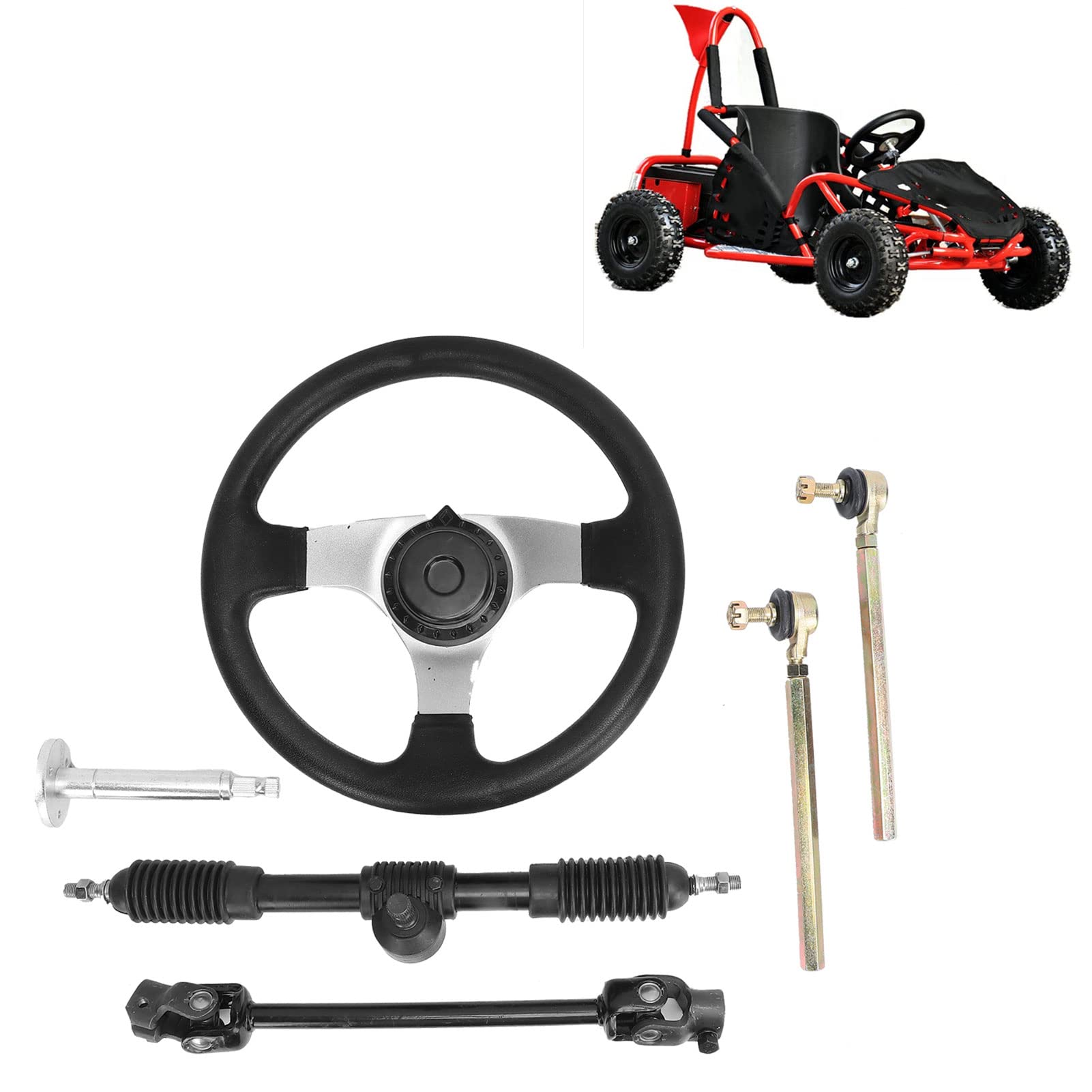 Wymiana kolumny kierownicy do silników 150cc-250cc Stojak na kolumnę kierowniczą Regulowany zestaw drążka holowniczego Go Kart Quad Zestaw montażowy