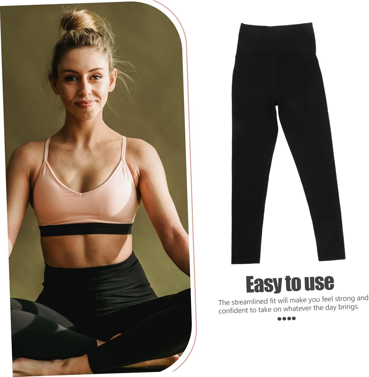 GALPADA Maternity Leggings Pregnancy Compression Pants Black Seamless Support Waistband Extra Large Exercise Workout Activewear for Pregnant Women