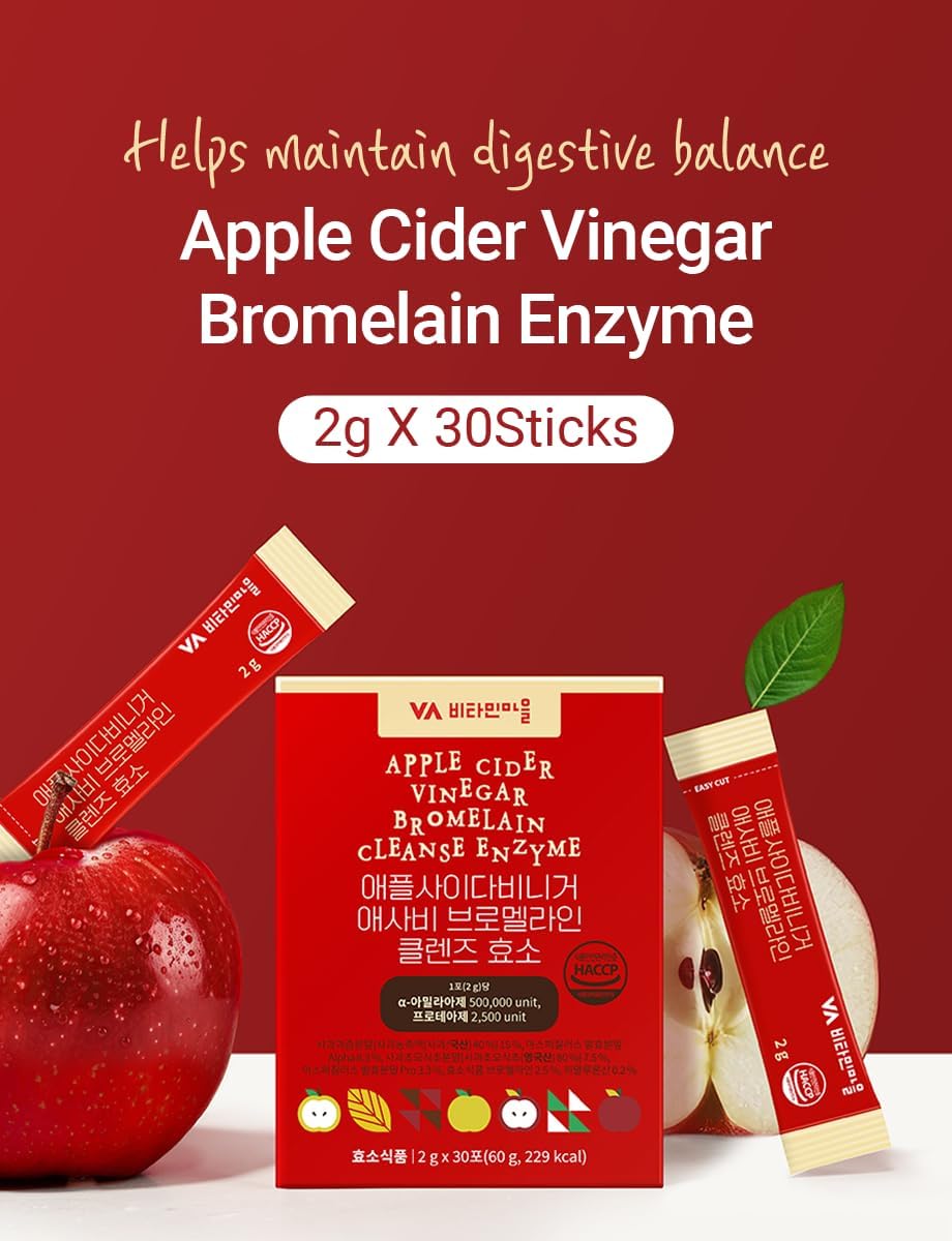 Apple Cider Vinegar Bromelain Enzyme 2g * 30 Sticks - Image 2