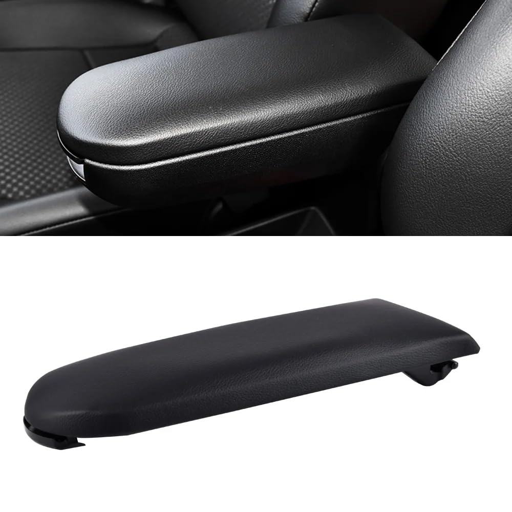 WENINETIES Armrest Centre Armrest for VW Polo 6R 2009-2014, Leather Arm Rest Car Centre Console,Black
