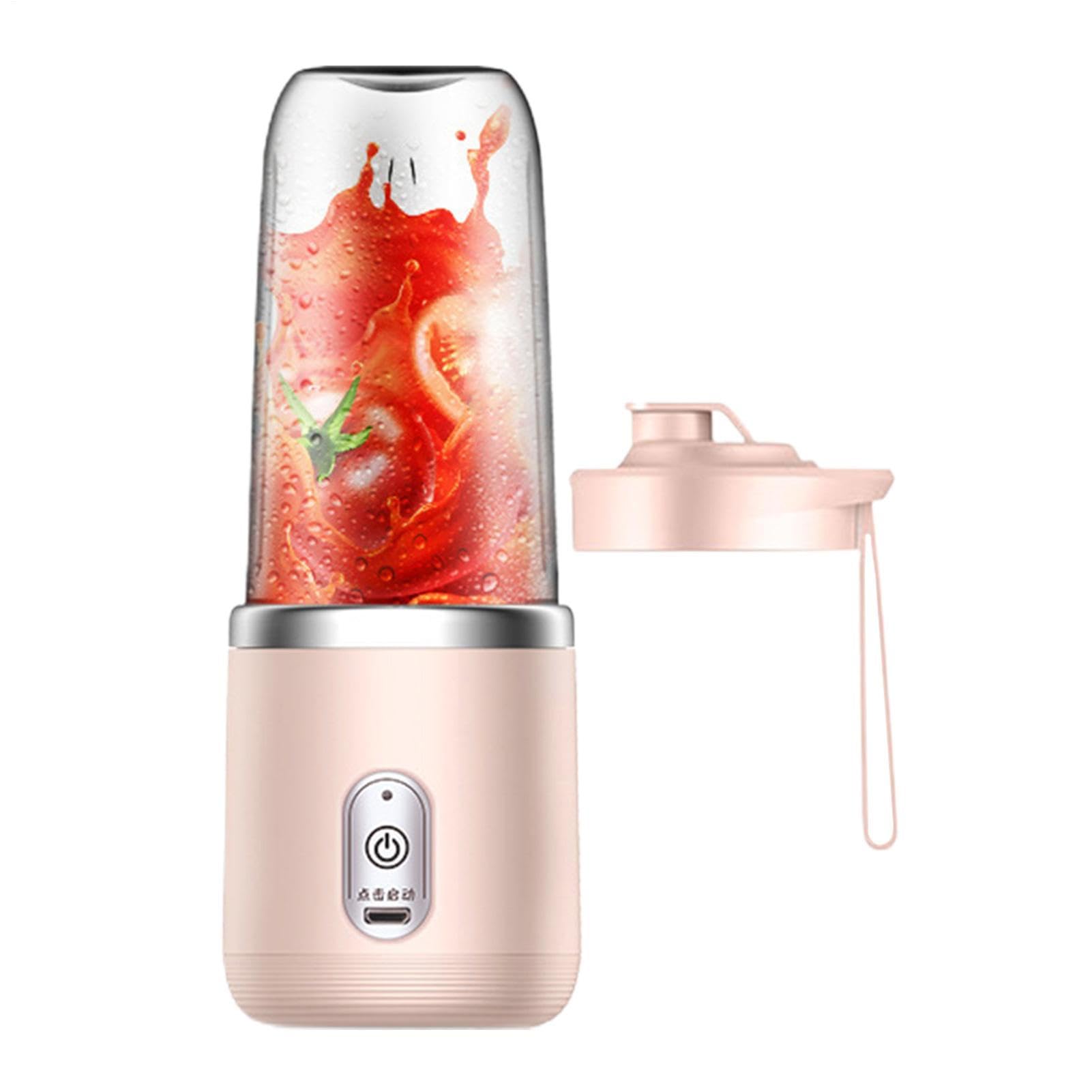Blender & Maker Cup Top To-Go Lid Crush Ice, Fruit Nuts Champagne Blender Maker Portable,Portable Travel Juice Bottle Mixer Rechargeable Juicer