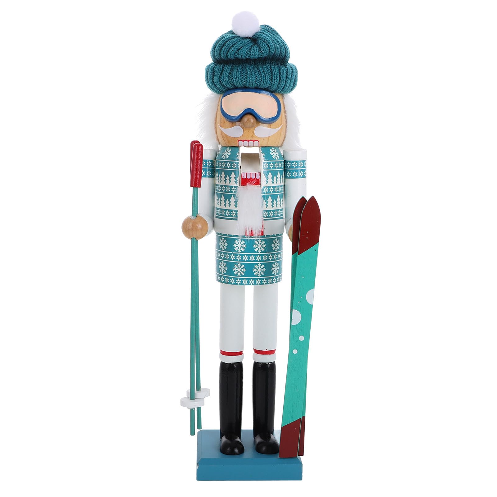 Ciieeo Decoración Navideña De Madera Marioneta Papá Noel para Fiesta Adorno Festivo para Interiores Y Exteriores Estilo Adorable Y Duradero para Jardines Y Salones