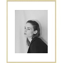Golden State Art 12x16 Gold Aluminum Frame with White Mat, Real Glass