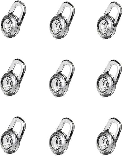 Rayker Geles de repuesto para auriculares Explorer, geles de silicona cómodos, tamaño pequeño, canal auditivo, 9 unidades, transparente