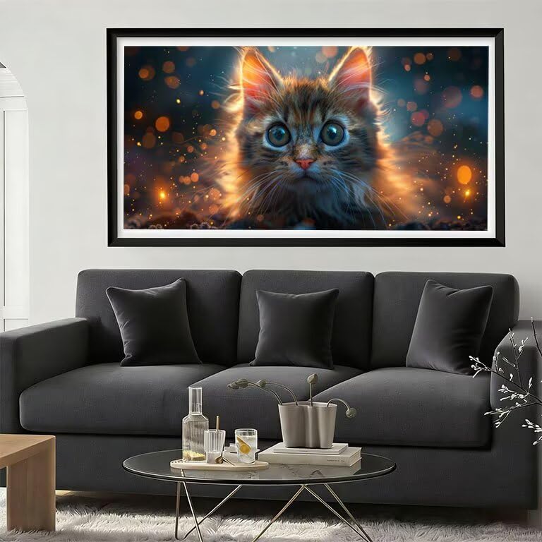 Grand Tableau Diamond Painting Chat 90x180cm kit complet - 6