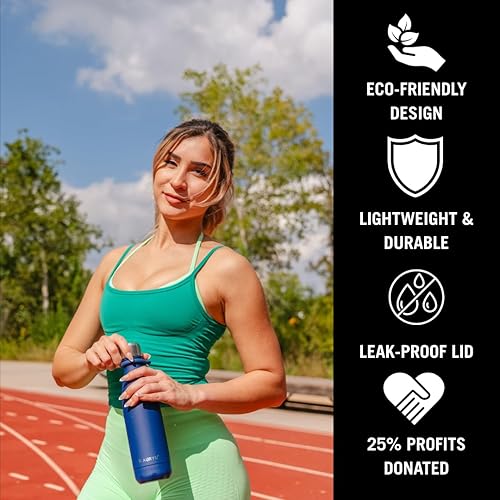 Miniatura 3 de Best in Class - Botella de agua de acero inoxidable aislada de triple pared con asa adicional incluida, bebidas frías durante 24 horas y calientes