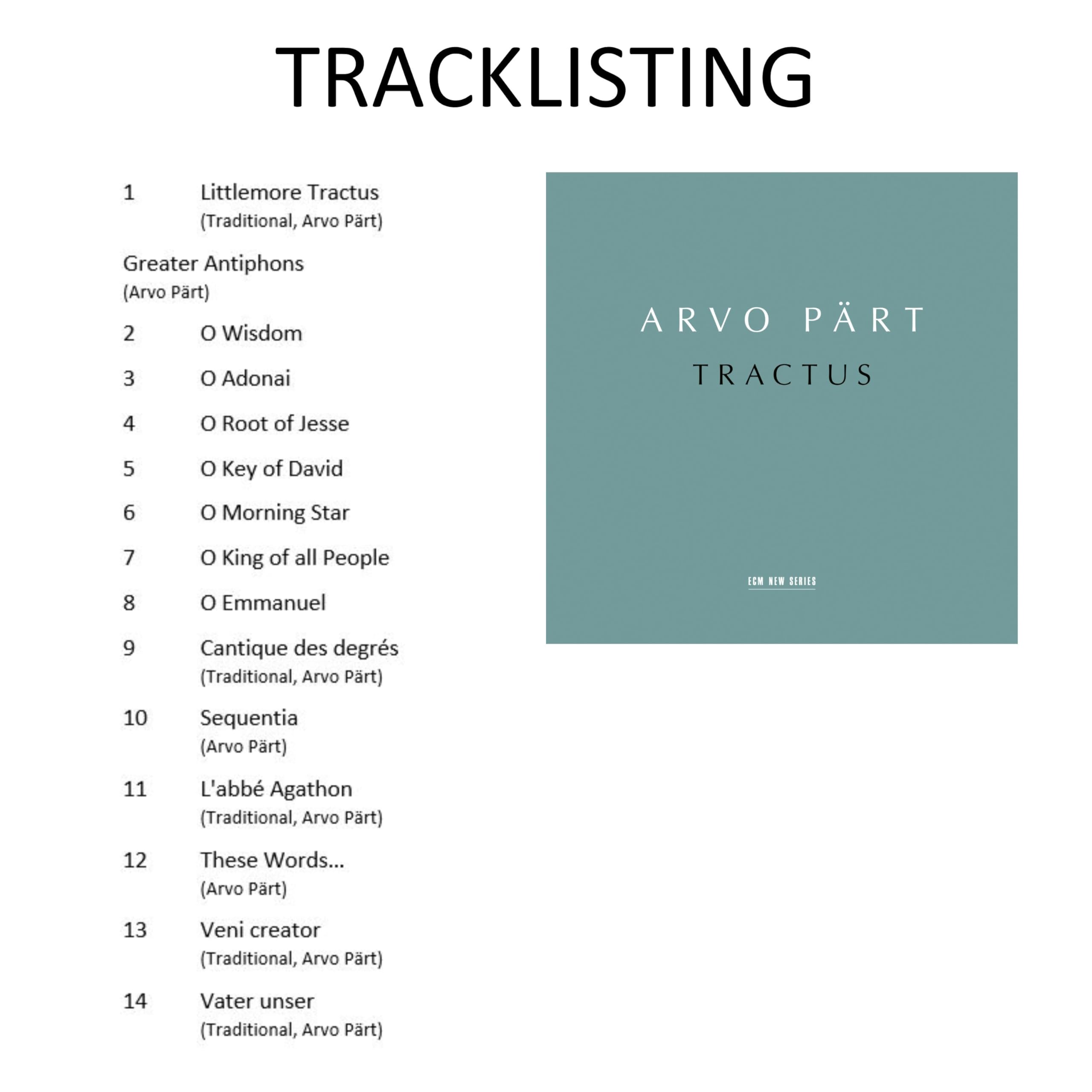 Arvo Pärt: Tractus