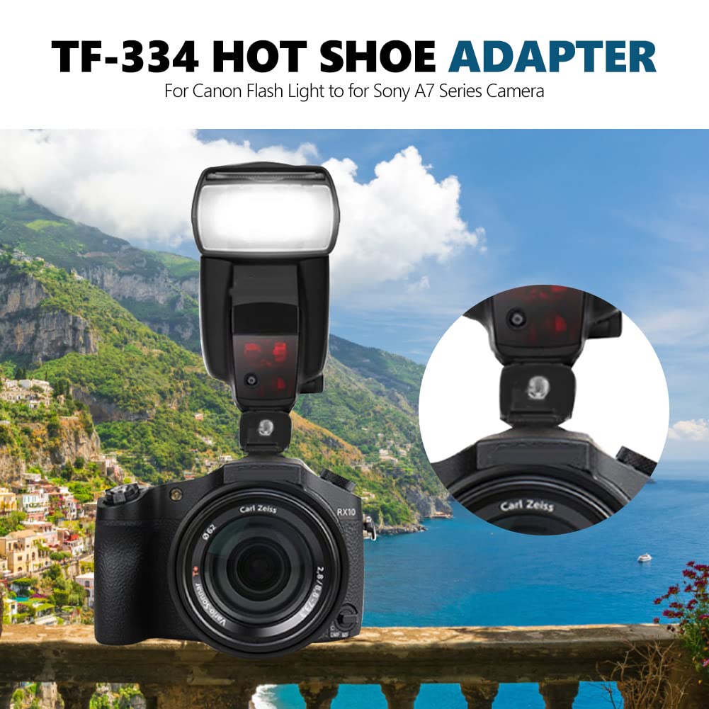 Adapter do gorącej stopki, TF‑334 Hot Shoe z dodatkowym portem synchronizacji PC, do aparatu A7, A9 Series do do Flash