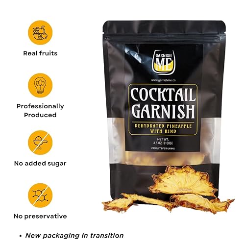Miniatura 3 de Paquete variado de piña deshidratada de 7 onzas  Más de 50 rebanadas de piña  Guarnición de piña seca de frutas de piña  Rebanadas de piña