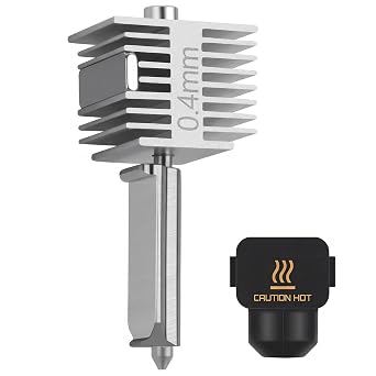 A1/A1 Mini Hotend Nozzle for Bambu Lab - 0.4mm Hardened Steel Hotend Kit Compatible Bambu Labs A1 Series 3D Printer Accessories Parts - High Temperature Stainless Hot End Extruder