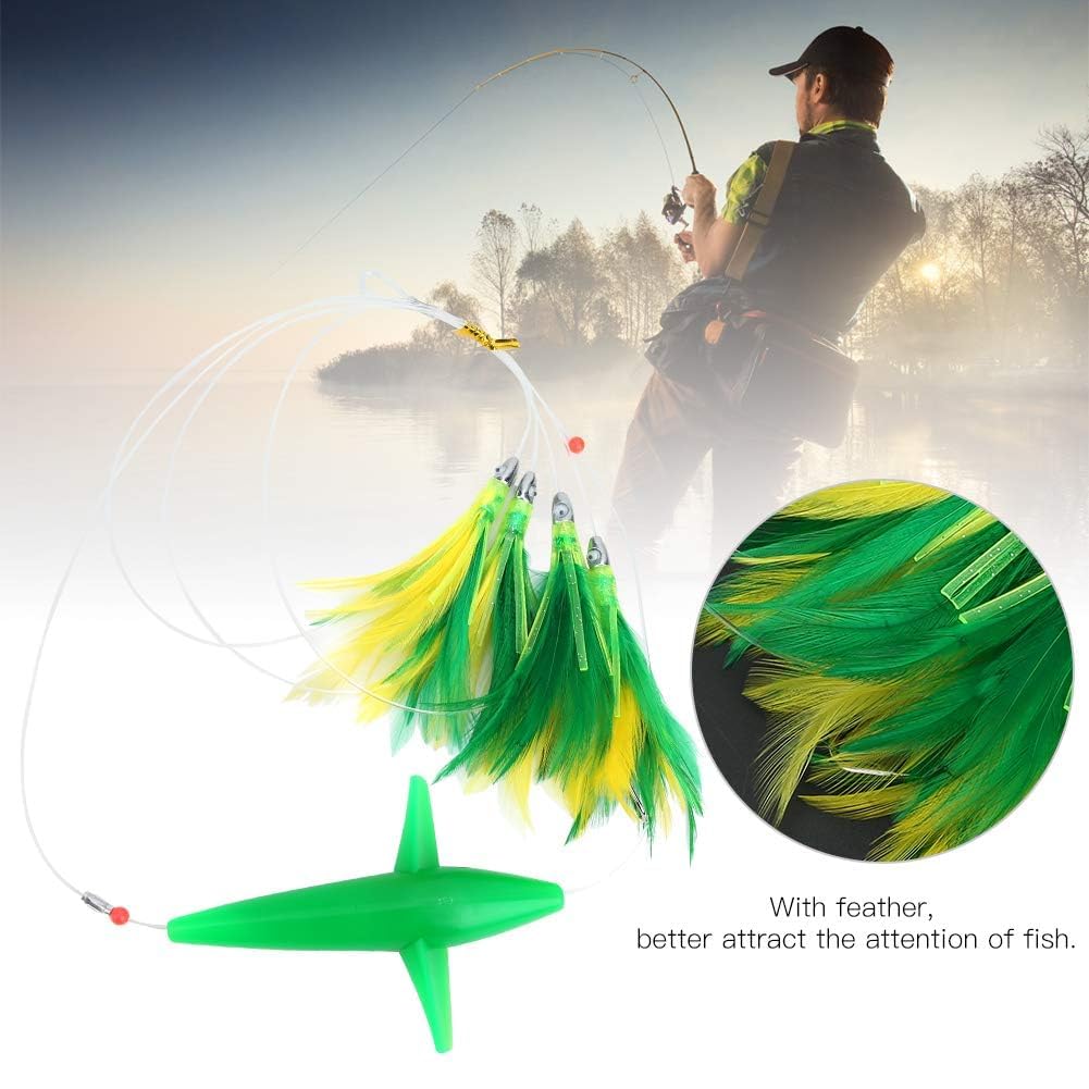 HERCHR Señuelos De Pesca De Trolling, Schwertfisch Pluma Atún Artificial Pesca Señuelo Tease Gran Señuelo Cebo Accesorios para Mahi, Atún, Wahoo Y Más