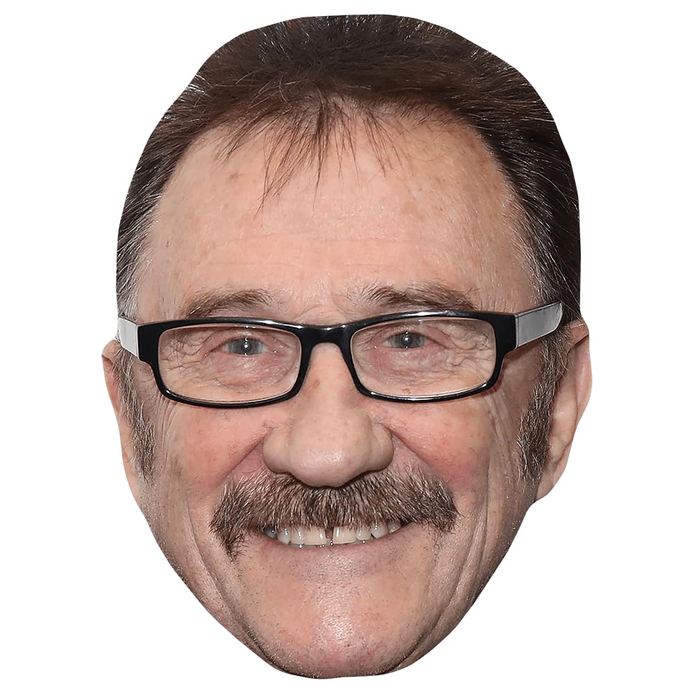 Celebrity Cutouts Lifelike Paul Chuckle (Glasses) Celebrity Mask, Flat Card Face, Fancy Dress Mask