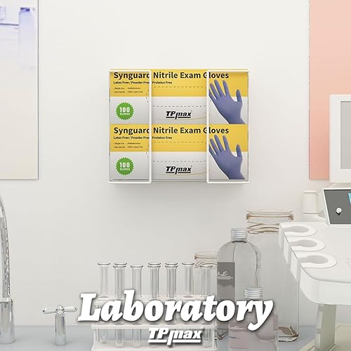 Miniatura 5 de Caja de guantes XL para pañuelos faciales, dispensador de alambre para guantes, organizador de toallas de papel de pañuelos, accesorios de montaje