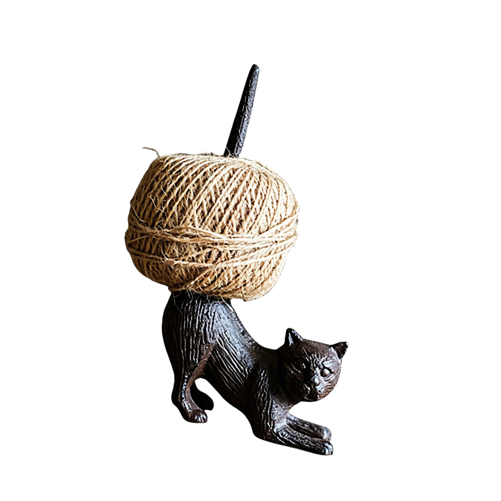 Whoasyst Sturdy Cast Iron Rope Organizers Designed As Animal Sculpture Household Organizers for Practical and Stylish Use Rural Home Storage Solution