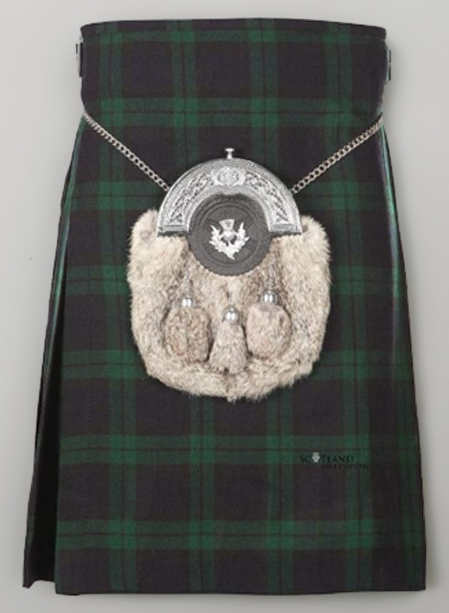 Men's Scottish Tartan Wedding 5 Yard Acrylic Kilt - Smart Casual, Adjustable Strap, High Rise Gents Comfortable Fit Kilt