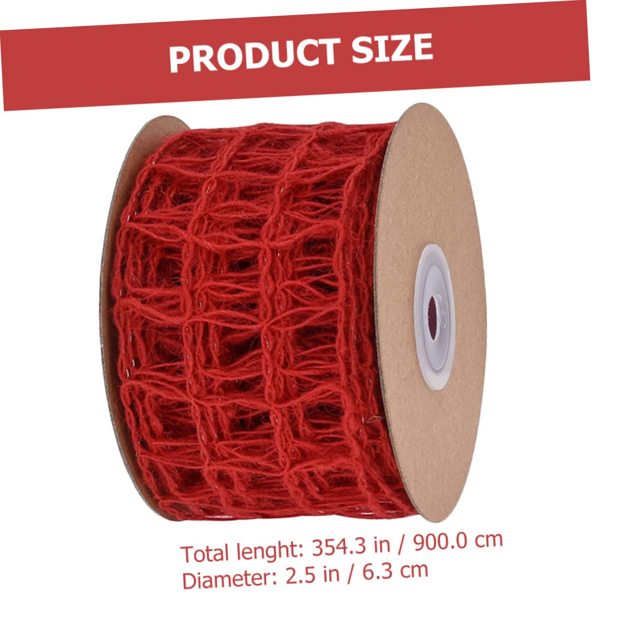 Tofficu 3pezzi Nastro Juta Con Filo Per Decorazioni Natalizie e Fai Te Per Confezioni Bouquet e Artigianato Strati Personalizzabile