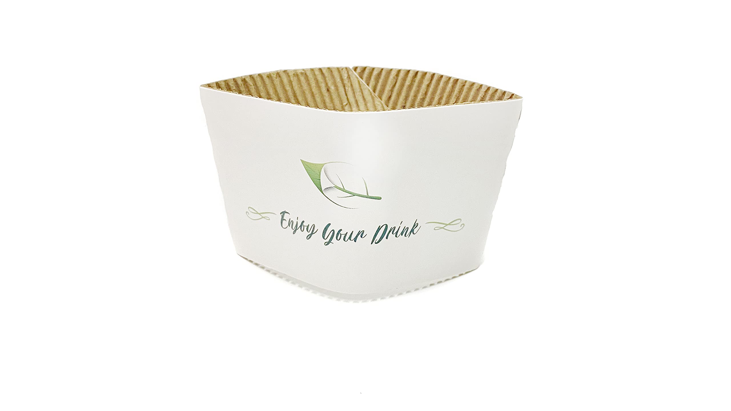 DISPOSABLE GREEN10, 12, 16 oz Coffee Cups | Unique Aqueous Lined | Certified Home Compostable |Tea Cups - Eco - Biodegradable -Containers for Office, Party & Wedding (100, Sleeve)