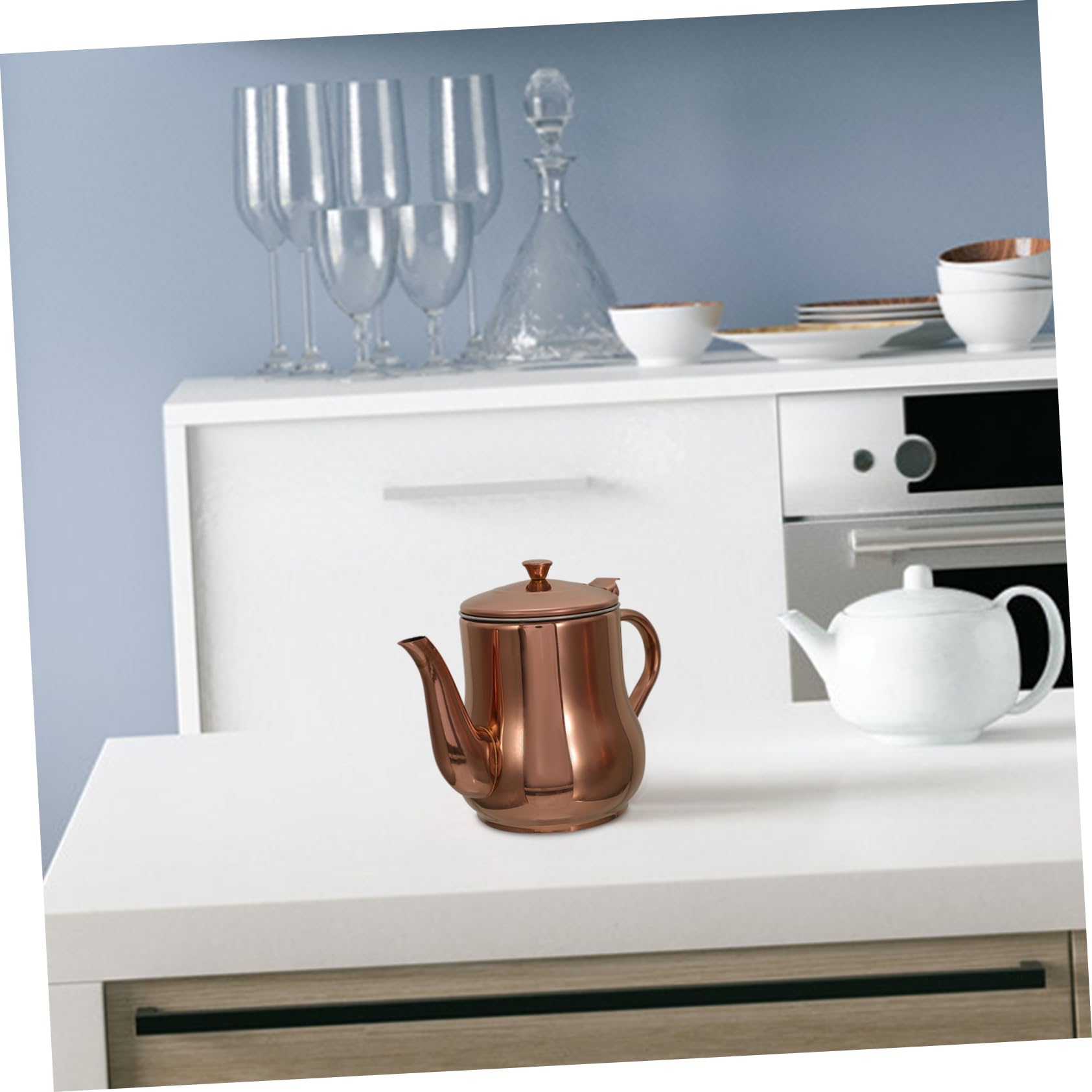 Didiseaon Recipiente Duradera de Aceite para Acero Inoxidable de 500ml Práctica Colador Integrado y Diseño Multiusos Adecuado para Cocina